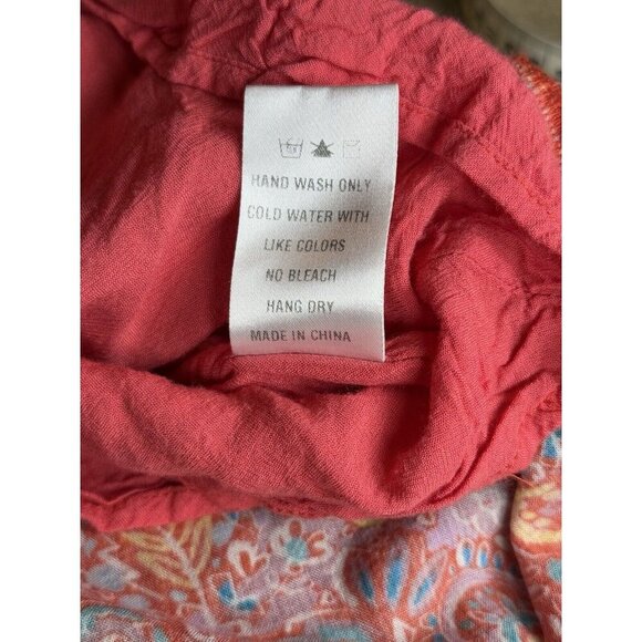 Vici Collection Colorful Paisley Print Smocked Maxi Dress Sz XL - Picture 13 of 13